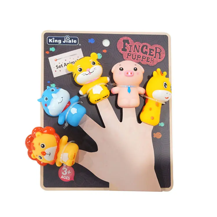 Mainan Soft Finger Puppet Jari Tangan Boneka 5 PCS / Finger Family Bahan full Karet 4