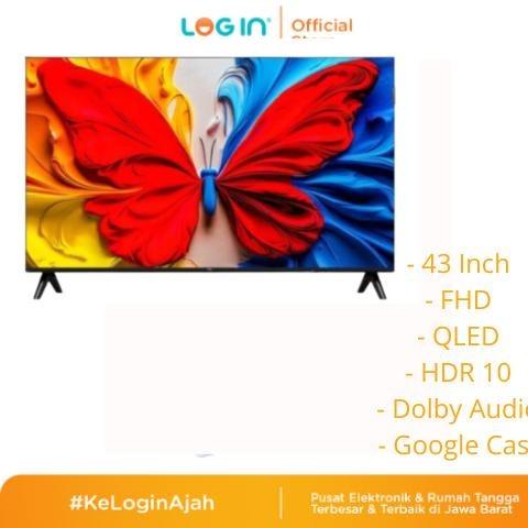Gambar TCL LED TV 43S5K TV 43 INCH QLED dari LOG IN MEGASTORE Kota Bandung Tokopedia