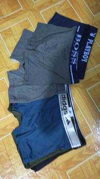 Product Review of (BELI SATU DAPAT 8 HELAI) Boxer Celana Dalam Pria Sport Obral Karet Gold KATUN SPANDEX PREMIUM Campur Meirek dan Warna MAN PRIA REMAJA DAN DEWASA cod from p** y** 0