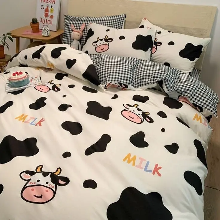 OKESTORE || Sprei tinggi 20 \ ukuran lengkap 120, 160 & 180 \  satu set dengan sarung bantal dan sarung guling motif aesthetic Katun sudut Karet