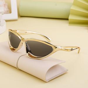 Outdoor Sports Glasses for Women Men Vintage Sun Glasses Eyeglasses Y2K Style Sunglasses Cat Eye Women's Sunscreen Riding Sunglasses Glasses Eyewear