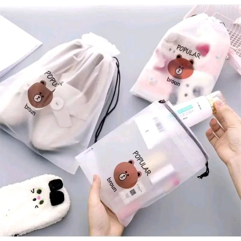 TRAVEL POUCH ORGANIZER SERBAGUNA / TAS SERUT KOSMETIK MOTIF ANTI AIR / TRAVEL BAG KARAKTER MURAH 0