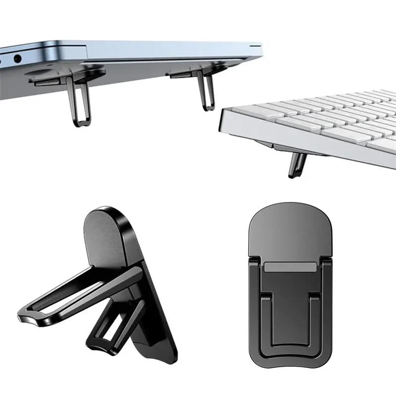 giá đỡ máy tính xách tay 2pcs thùng cầm tay mini máy tính xách tay nvisible có thể gập lại giá đỡ riser cho Macbook làm mát máy tính xách tay đứng người giữCó hàng sẵn, giao hàng toàn quốc