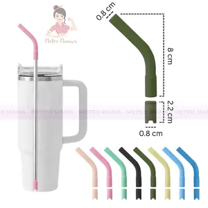 Sedotan Silicon Tumbler Selang Warna Food Grade 0.8cm