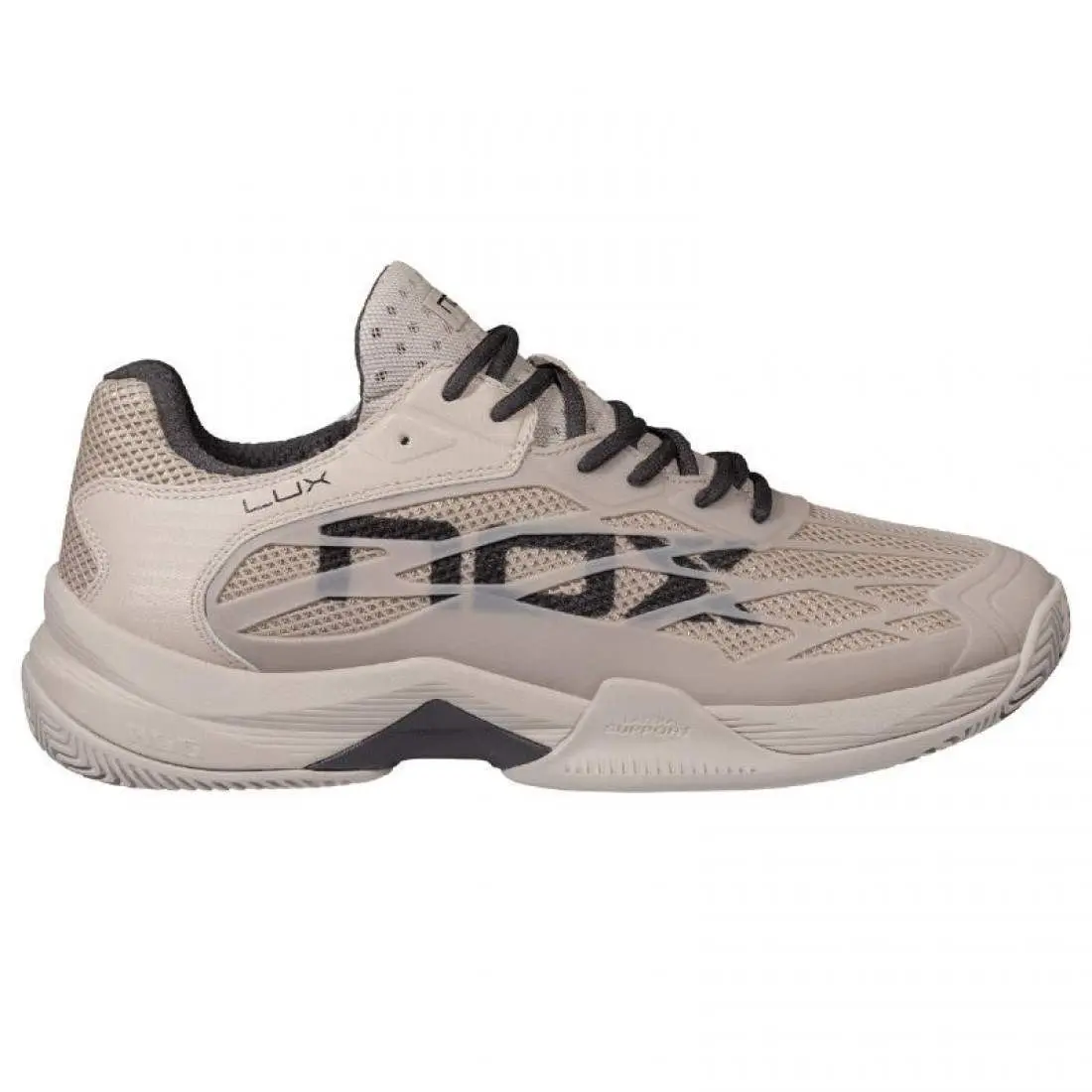 Sepatu Padel Nox AT10 Lux Gris Pluma Negro - Black Feather