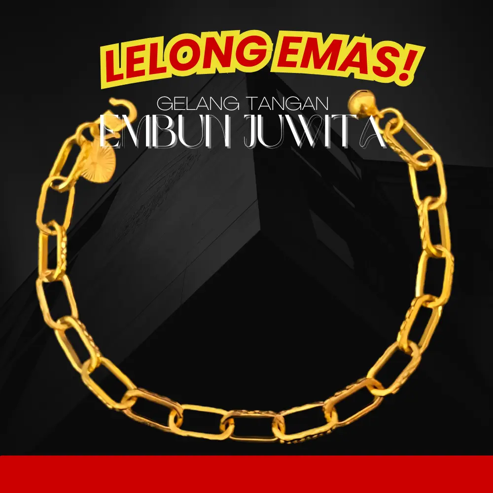 Emass Aspen 916 GP AJ Gold Plated Gelang Tangan Embun Juwita