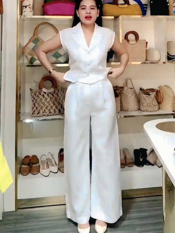 Set Bộ Quần Áo Nữ, Set Bộ Mặc Nhà Nữ, Áo Cổ Vest, Không Nhăn, Thấm Hút Mồ Hôi, Top Women, bộ đồ mùa hè ,Mã MP20