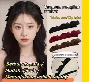 Alat Kepang Rambut Depan Aksesori Rambut Klip Samping Wanita Klip Kepang Bertekstur Berkilau Klip Rambut Putri Malas Alat Kepang Aksesori Rambut Mode Perhiasan Eksklusif Hadiah Perayaan Aksesori untuk Acara Luar Ruangan Clip