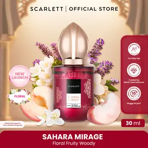NEW! Scarlett Extrait De Parfum 30ml - Sahara Mirage - The Golden Scents - Wangi fruity floral yang lembut dan hangat - Parfum Wanita Tahan Lama For Daily Use