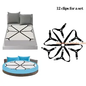 Pengait Sprei Karet Anti Geser Sprei Alat Untuk Merapikan Sprei Hitam Sarung Kasur Selimut