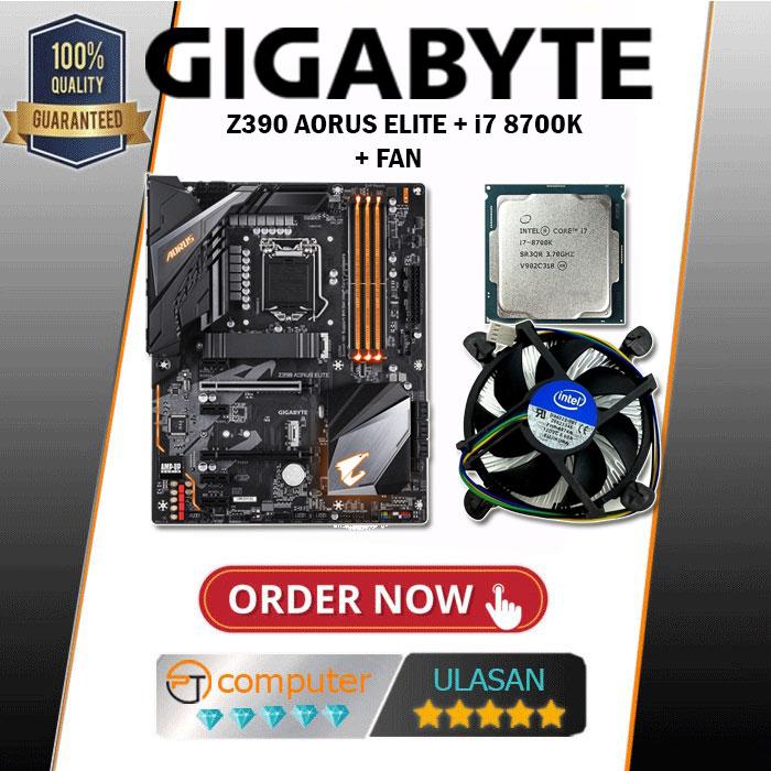 Intel Core i7-8700K CPU、Z390セット Jual Paket Mainboard Z390 + Processor Intel Core i7 8700K + Fan