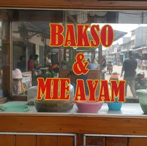 Sticker gerobak/etalase jualan Bakso dan Mie Ayam