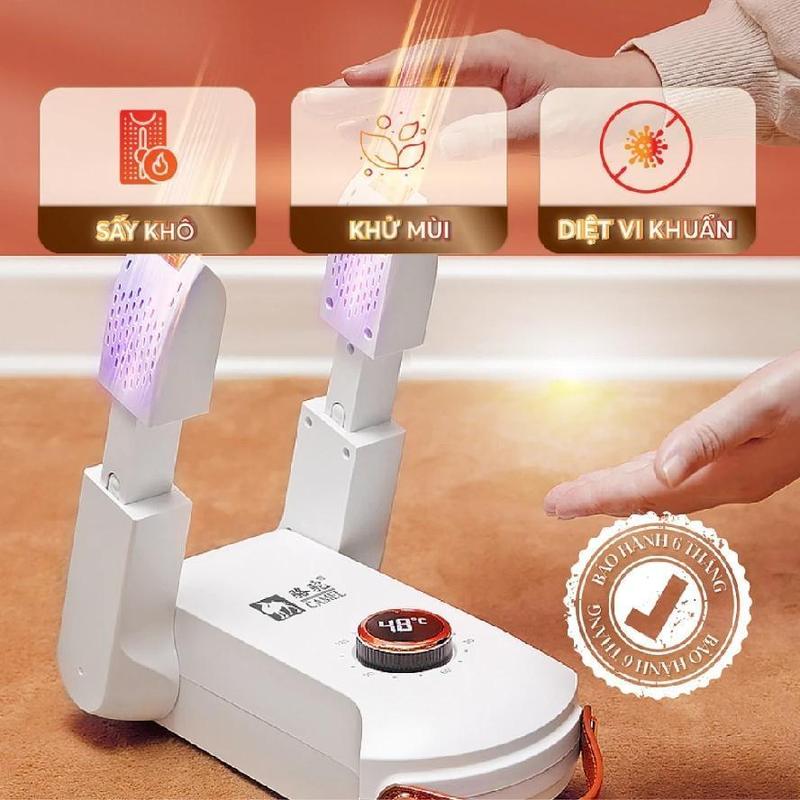Máy sấy giày dép đa năng, diệt khuẩn bằng tia UV hẹn giờ làm khô nhanh khử mùi thông minh NH0156