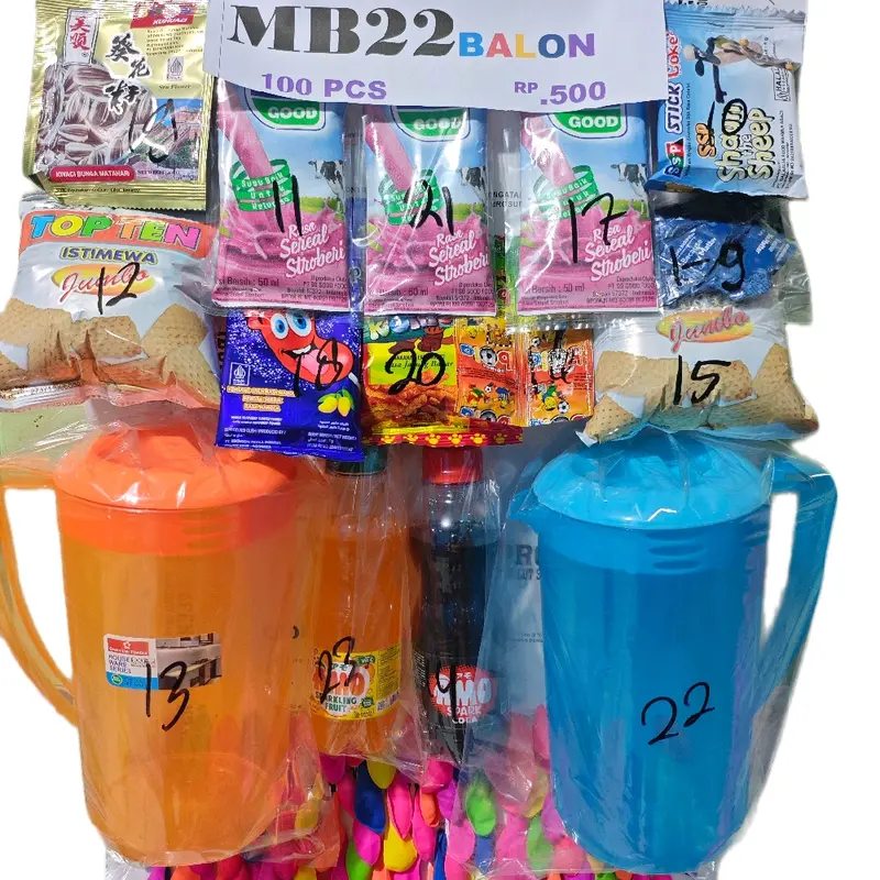 cabutan balon berhadiah isi 100pcs.TEKO SUSU 0