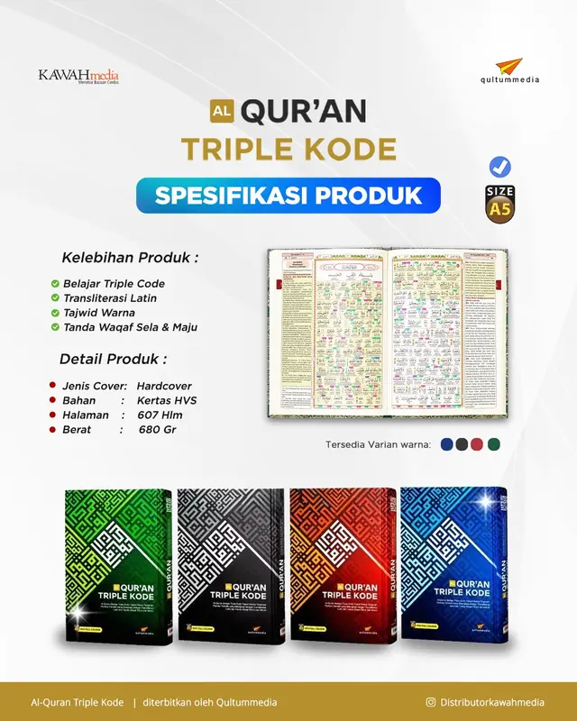 Al-Qur'an Triple Code HC & Al-Qur'an Triple Code SC New Cover - Qultummedia 3