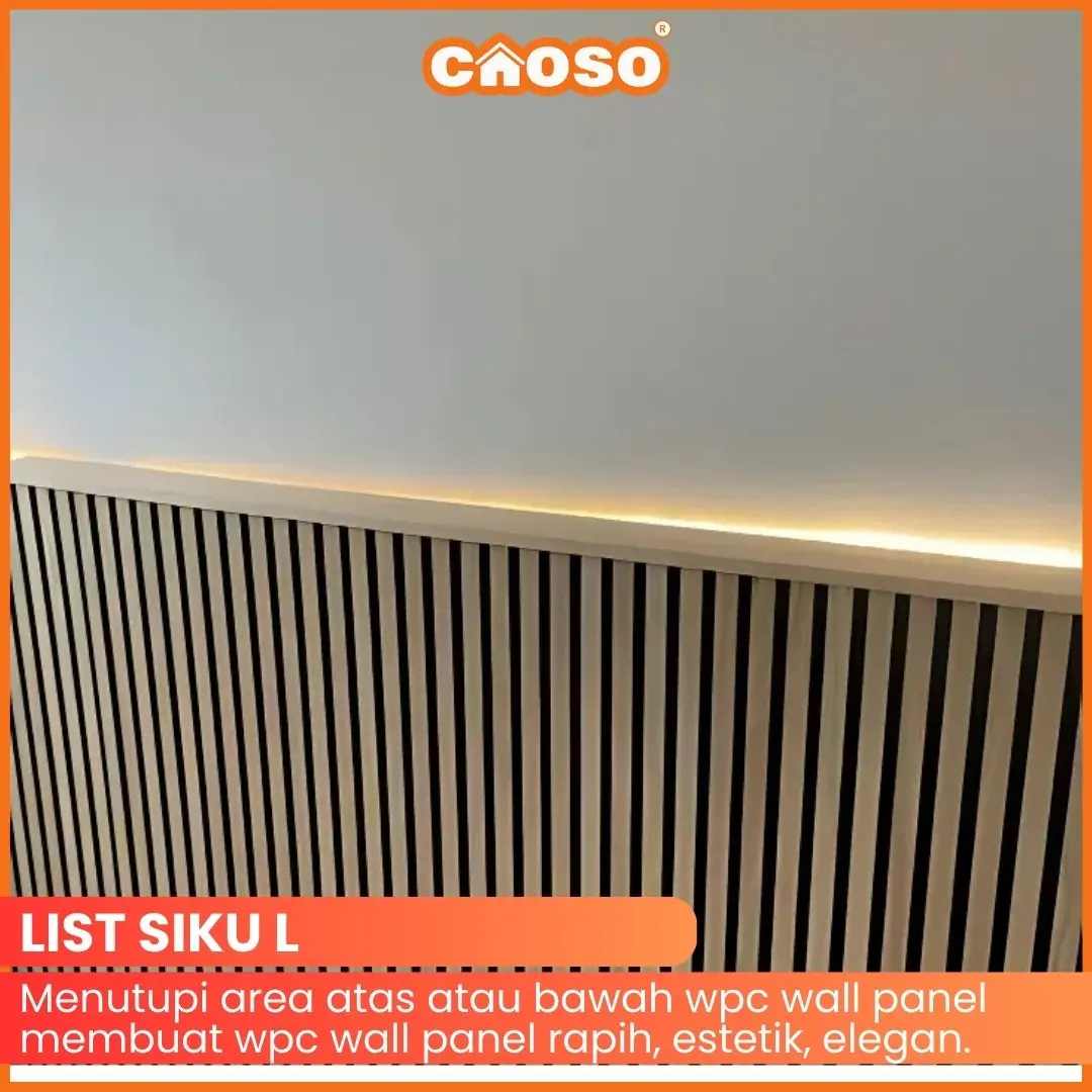 Lis Siku Wall Panel Penutup WPC Woodpanel 240cm X 24mm X 24mm CAOSO.ID