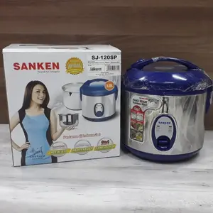 Promo Sanken Supercom Stainless 1 Liter Sj120Sp 6In1 Rice Cooker Magic Com