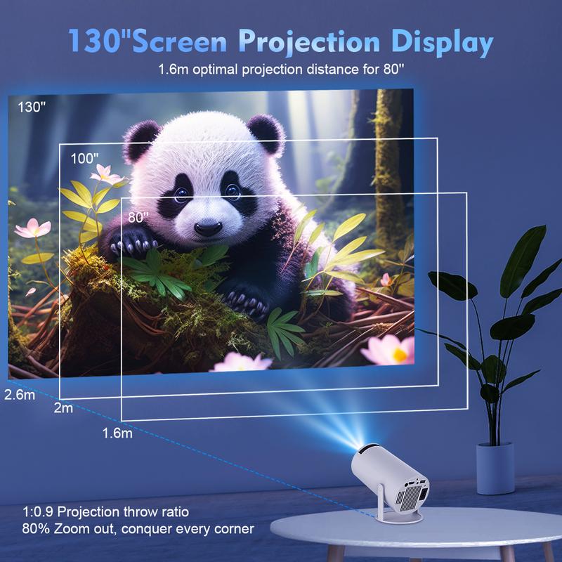 [UK warehouse] Magcubic 4K HY300 Pro Portable Projector Native 1280*720P Android 11 Dual Wifi6 260ANSI Built-in Speaker&Appstore Allwinner H713 BT5.0 Cinema Outdoor Mini Projetor WIFI6 Remote Control included Mini Smart Projector 2025 5