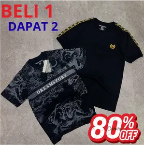 [ PESTA THR ] TEBUS MURAH BELI 1 DAPAT 2 Promo Terbatas Beli 1 dapat 2 item kaos Cotton Combed 24s High Quality
