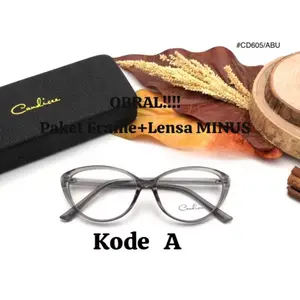 PAKET KACAMATA FRAME+LENSA ANTIRADIASI MINUS KODE A