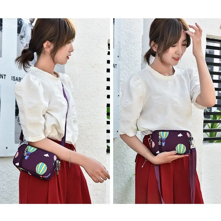 Civeto TS156 Tas Selempang Mini Wanita Sweet Love Nylon Waterproof Sling Bag 7