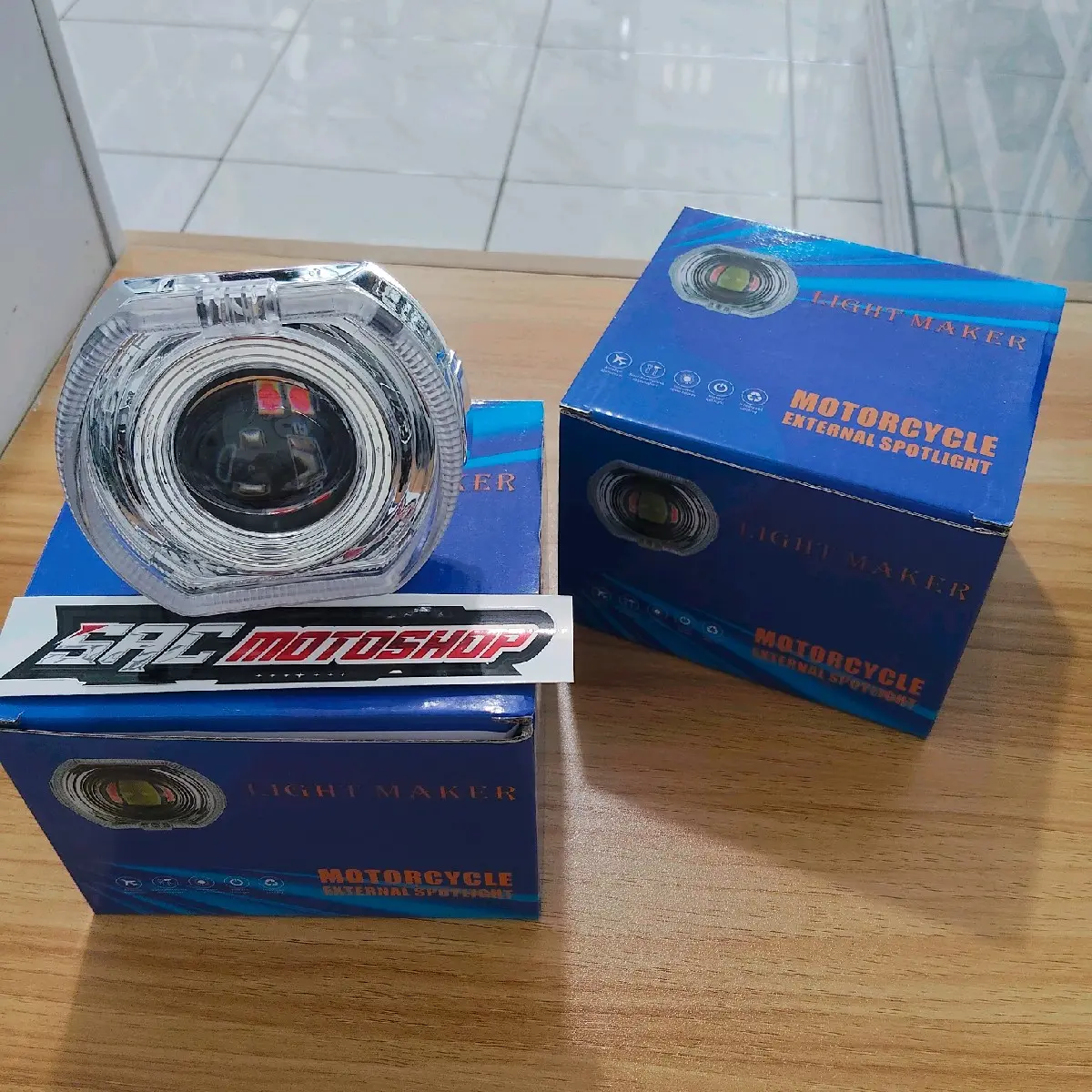 Lampu utama projector led biled ala ala 45 watt 4,5 inch cahaya utama putih putih