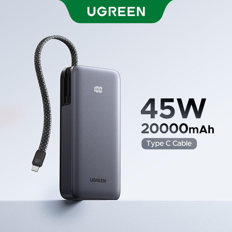 UGREEN, 45W, 20000mAh, Powerbank, 3 Cổng Sạc Nhanh, Compatible with iPhone 16 Pro Max, iPhone 15, 14, 13, 12, Samsung S25 Ultra, Điện Thoại Di Động, UGREEN, SKU: 55988