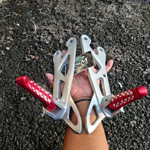 FOOTSTEP BELAKANG NON JOMBLO FIZR FIZ R + STEP THAILAND DUDUKAN MODEL BPRO RX SILVER MERAH