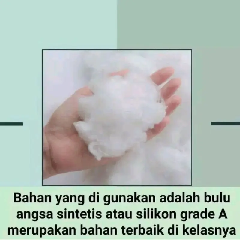 Paket Hemat 1bantal + 1guling 100% isi silikon dan bisa dicuci bantal/Bantal ebor 3
