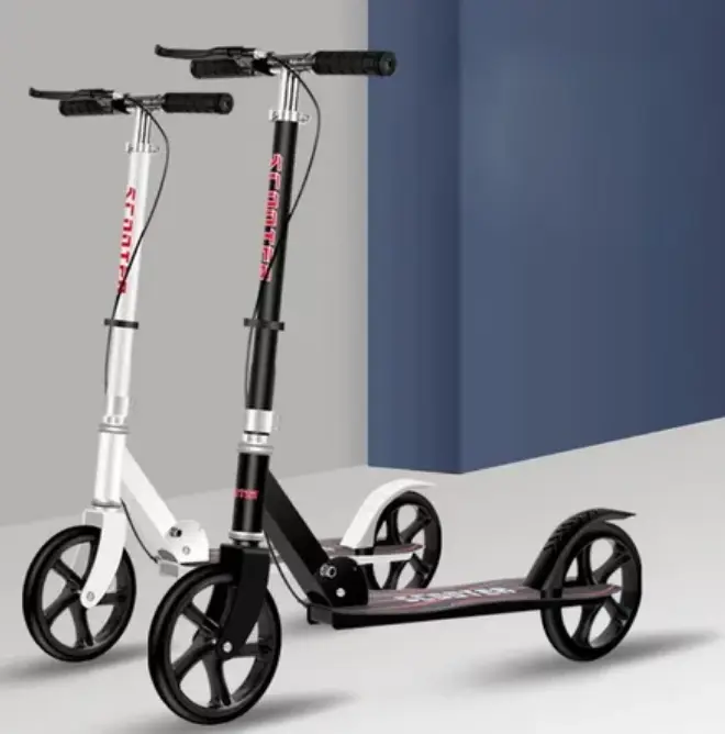 Three Levels Adjustable Height Foldable Scooter outdoor portable outdoor scooter portable Convenient for teenagers and adults to use