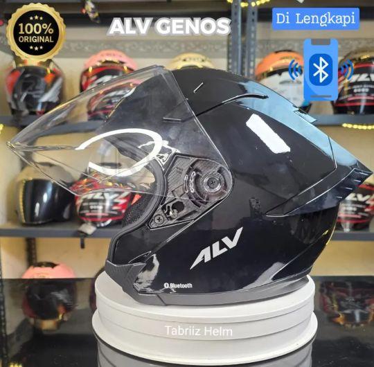 HELM ALV GENOS VERSI BLUETOOTH 100% ORIGINAL. PAKET GANTENG SUDAH SNI Helm Motorcycle