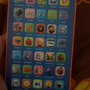 HP Edukasi - My Phone 45 Tombol Layar Sentuh Bisa Cas Mainan Persiapan Sekolah Anak Usia 3-5 Tahun Anti Jatuh