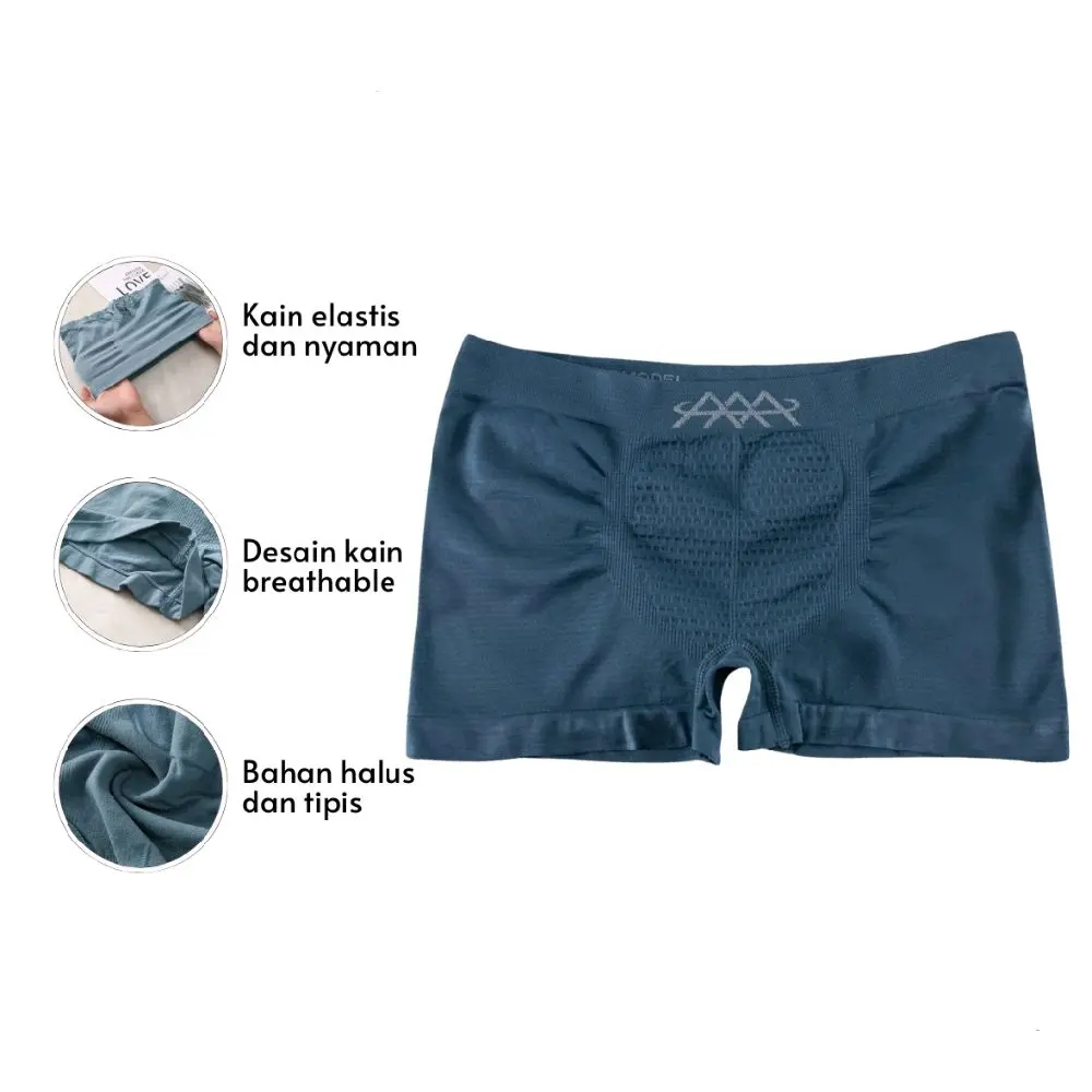 paket hemat 6 pcs celana dalam pria import/seamless High Quality/ boxer pria All size Cowok Katun Pendek