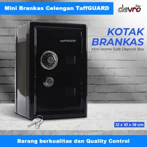 Brankas Mini Celengan 12x10x18cm - Home Safe Deposit Box - TaffGUARD EL2