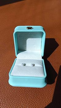 Product Review of Freshwater shining pearl stud earrings. The pearls are 4-5mm in size, and the accessories are made of S925 silver.FD-007 from J** 0