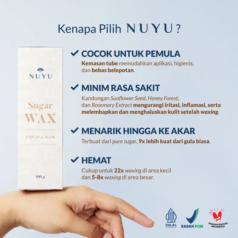 NUYU Sunflower Honey Sugar Wax Kit Bundling 2pcs - Waxing / Waxing ketiak Krim Penghilang Bulu 3