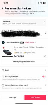 Product Review of Zuma Men Classic 31 Black Turquoise, Sandal Jepit Pria Karet Polos, Hitam Pirus from w**🌙 0