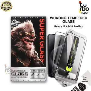 Wukong Tempered Glass Anti Gagal Privasi Matte Screen Protector untuk iPhone 7 8+ X XS Max XR 11 12 13 14 15 16 17 PLUS Pro Max Case Mura Privacy