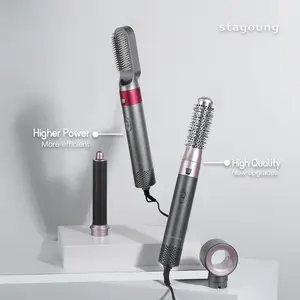 STAYOUNG 5in1 Hair Styler C1 Plus 2025, Alat Penata Rambut Multifungsi 5 IN 1, Pengering Rambut, Blower, Pengeriting, Meluruskan & Meluruskan, Sisir & Mesin
