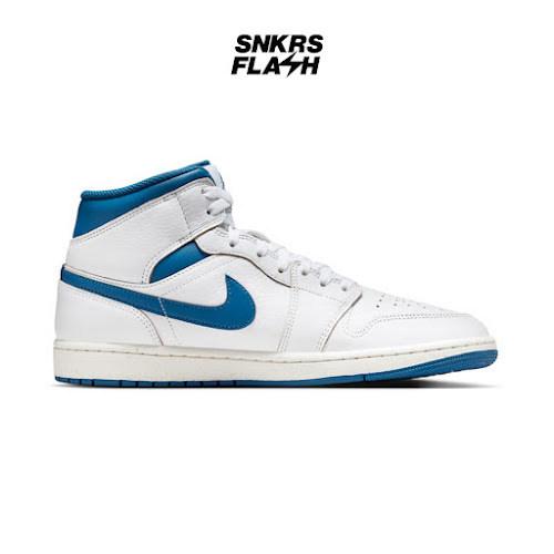 NIKE AIR JORDAN 1 MID SE WHITE INDUSTRIAL BLUE - FN5215141