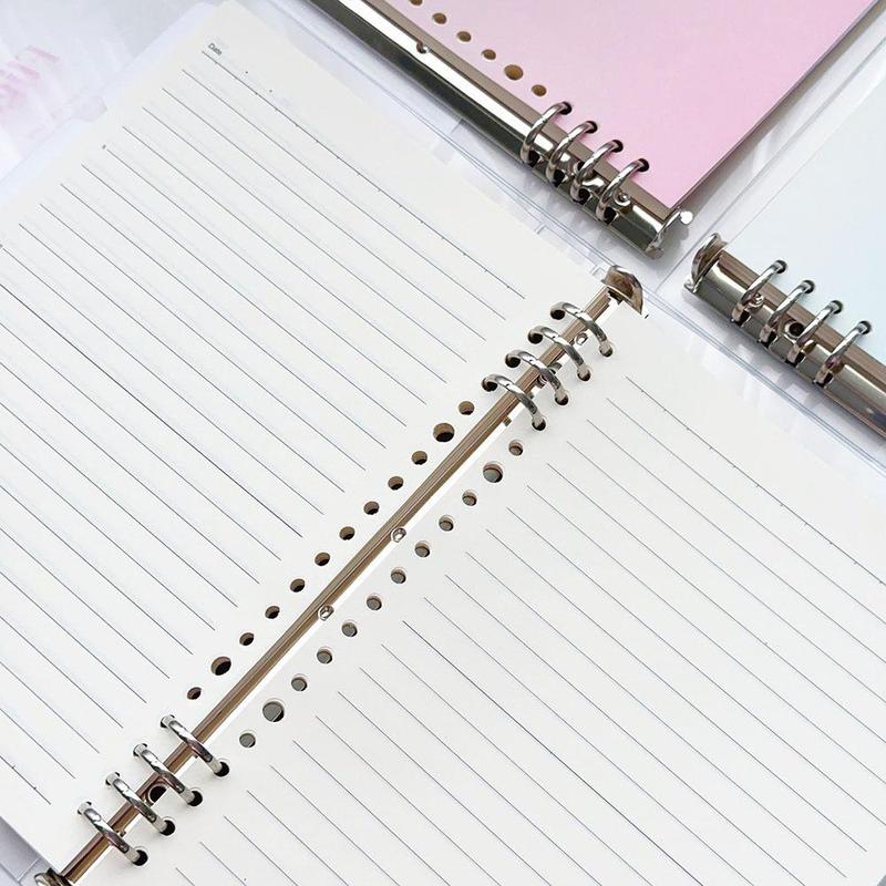 Binder B5 A5 Buku Tulis Sekolah Notebook Aesthetic Korea Kertas Binder A5 Transparant Cover Binder Notepad Alat Tulis Sekolah Lucu 1