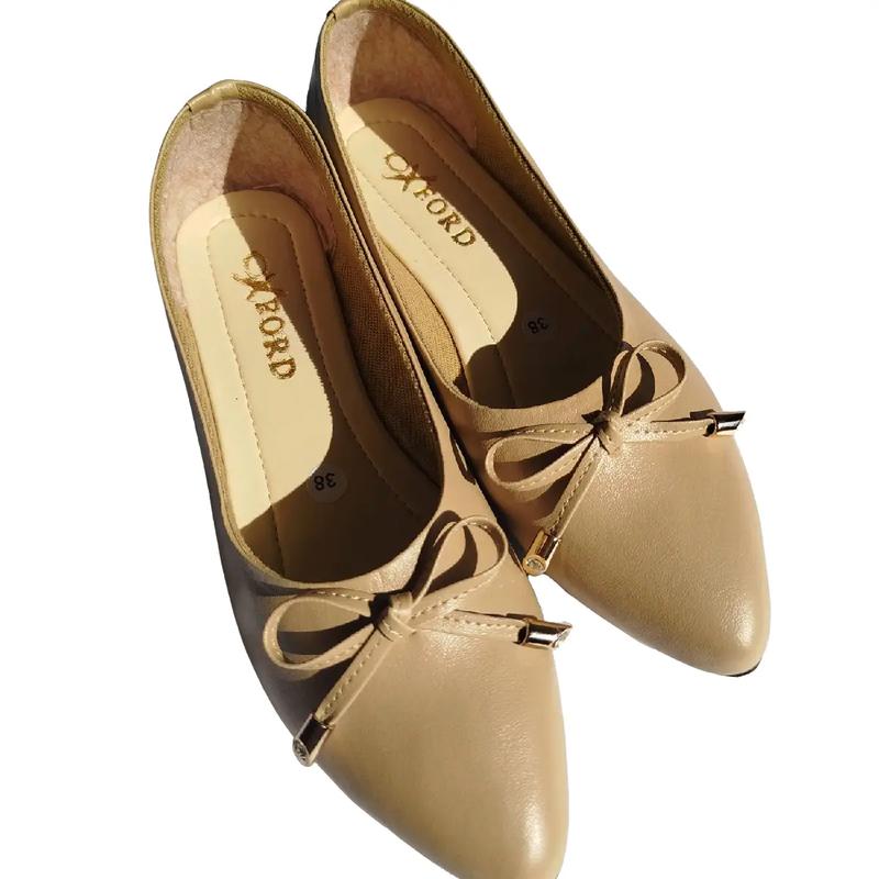 Flatshoes Wanita Kerja Oxfordshp Simple Pita Hitam 1