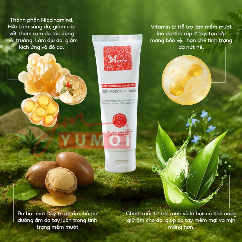 Product Introduction of Kem tay Macbe hỗ trợ dưỡng ẩm da tay mềm mịn và dưỡng móng cải thiện chắc khỏe 3
