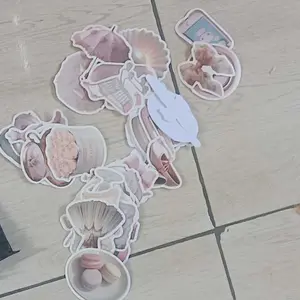 Stiker Balet Merah Muda DIY 50pcs Stiker Tahan Air Ins Lucu Cocok untuk Sepeda Motor/Helm/Laptop/Buku/Buku Harian/Koper/Casing Ponsel/Botol Minuman