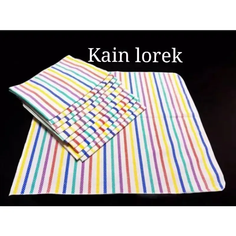 6pcs kain lorek alas ompol bayi