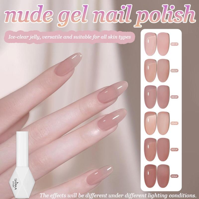 Móng Tay Gel Màu Khỏa Thân, Thiết Kế Trái Tim Trơn, Móng Tay Salon Làm Móng, Làm Đẹp Móng Tay, Huafei Trong Suốt Trên Băng, Màu Zhen Zhen Cùng Phong Cách, Phổ Biến, Màu Trắng, Thích Hợp Cho Cửa Hàng Làm Đẹp Móng Tay, [SK33] 0