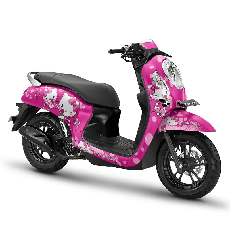 Decal scoopy Full Body - Stiker Scoopy Full body FI SPorty Fashion Stylish prestige Kartun HK  5 Motor Motorcycle 0