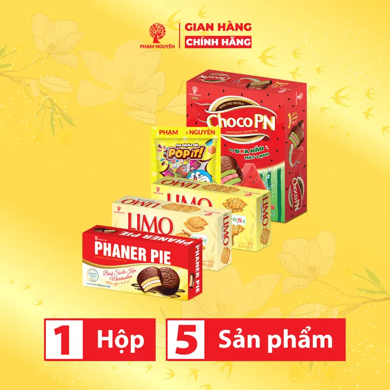 [MUA 3 GIẢM 15%][HỘP QUÀ TẾT CAO CẤP 2026] Hộp quà tặng Tết Phúc phồn vinh 741,4g