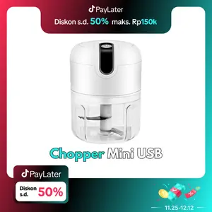 【COD】BLENDER BUMBU MINI USB ELEKTRIK PORTABLE 3 MATA PISAU MESIN BLENDER CHOPPER PENGHANCUR ES OLL-1201 blender  chopper
