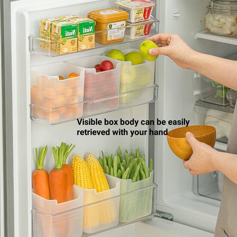 Product Introduction of 🇸🇬【SG stock】5PCSset Fridge organizer tray Fridge door organizer Fridge Storage Box Refrigerator Organizer Refrigerator Storage Box Freezer  Organizer Side Door Kitchen Organizer Tableware tools Food Organizer Multifunction Storage  Kitchen Accessories 13